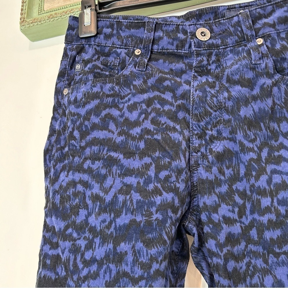 AG The Farrah Skinny Ankle Cord size 26 sadtbk blue black pants new w tags